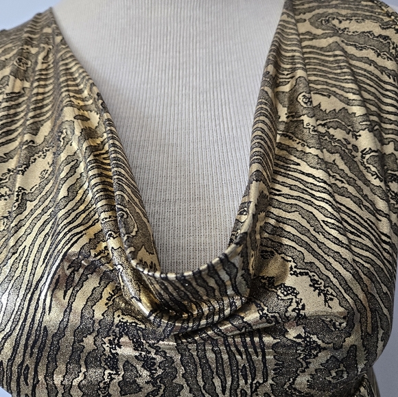 Tally Weijl Gold Sleeveless Women's Top. Size Medium - Picture 5 of 13